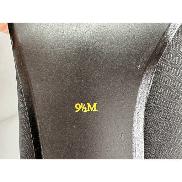 Ann Marino Fabric Heels With Bow Accent 9 1/2 - Picture 7 of 8